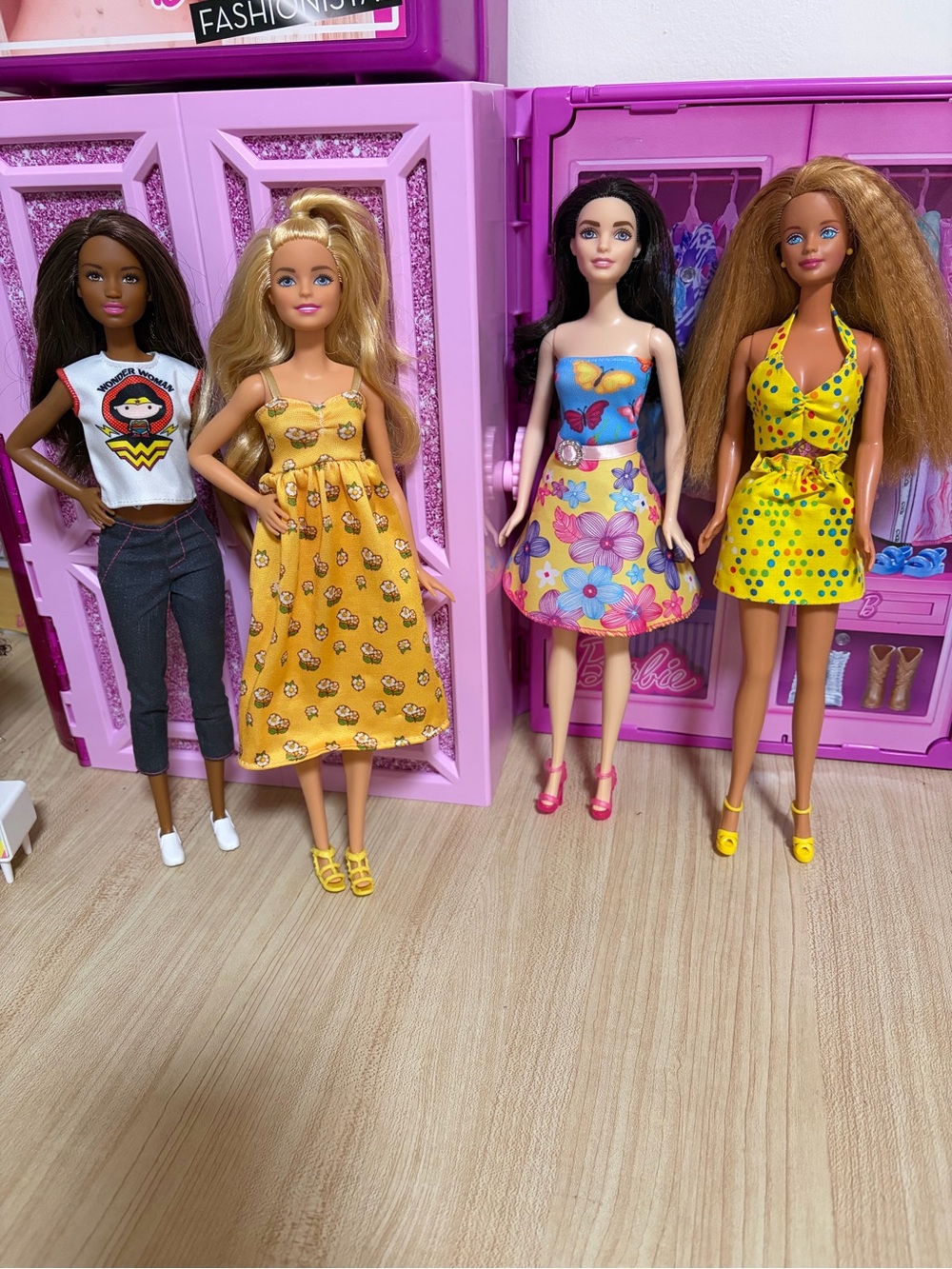 Barbie Yellow Mini Skirt with Green Polka Dots